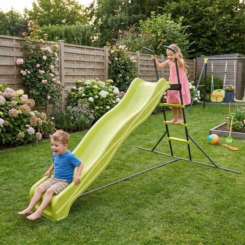 Kids Outdoor Climber - Escorregador Grande de 2,2M para Uso