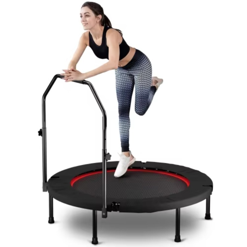 Mini Trampoline Spring - Trampolim dobrável com alça padrão-primavera-preto mini