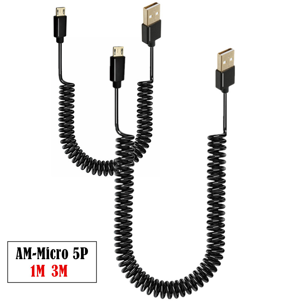Mini Trampoline Spring - Micro usb 5pin macho para usb