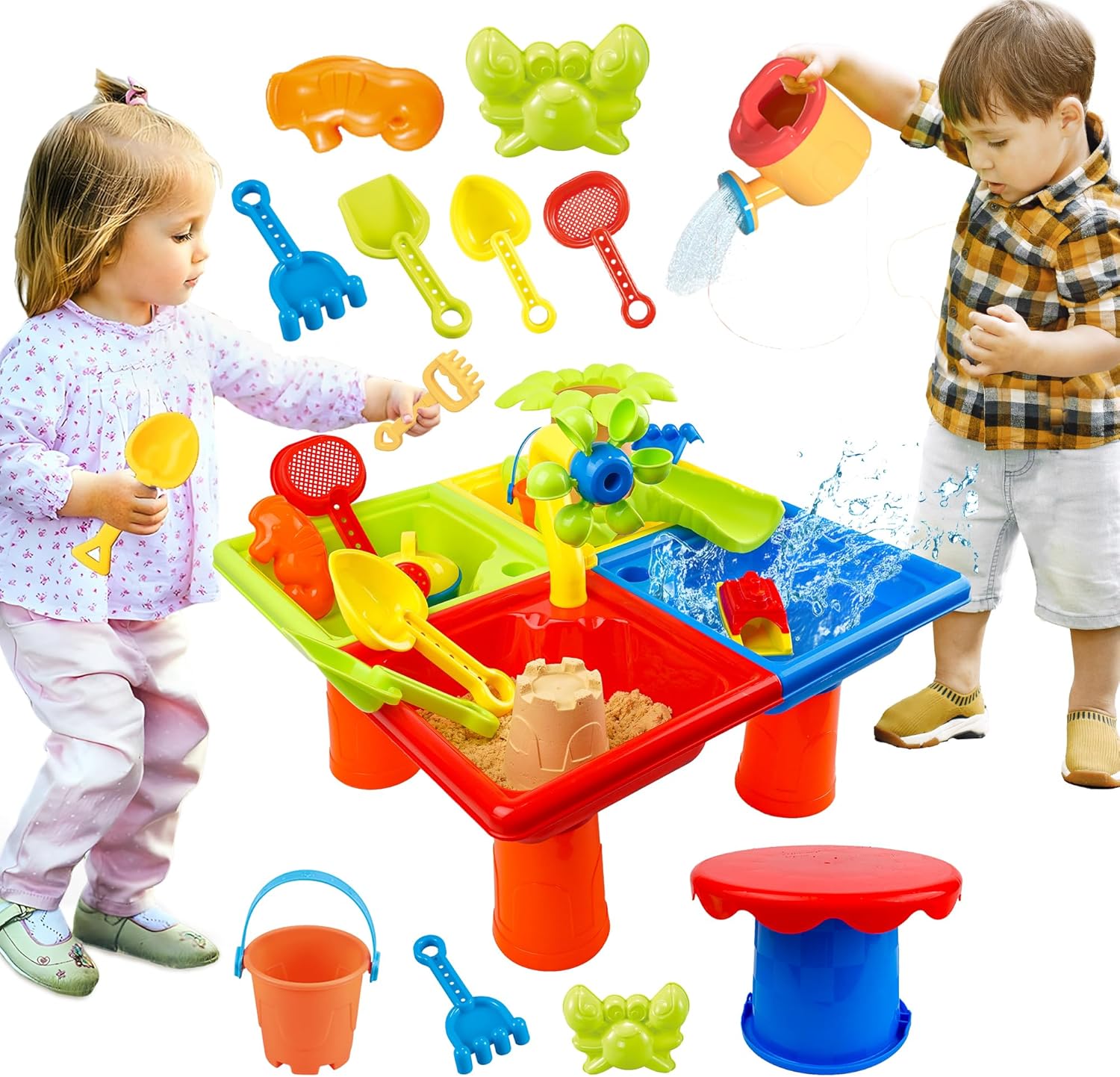 Kids Outdoor Activity Toys - 25 pçs mesa de água de