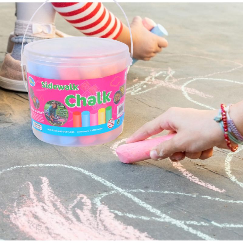 Chalk Outdoor Jumbo - Giz de cores de calçada jumbo