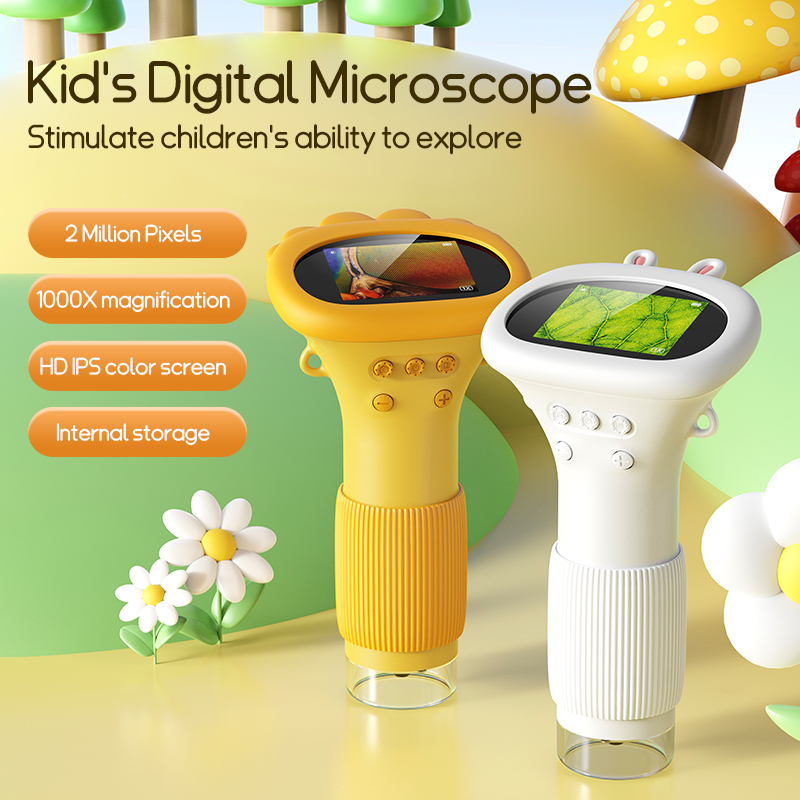 Kids.Outdoor Utensils - 2.0 Polegada mini microscópio de bolso