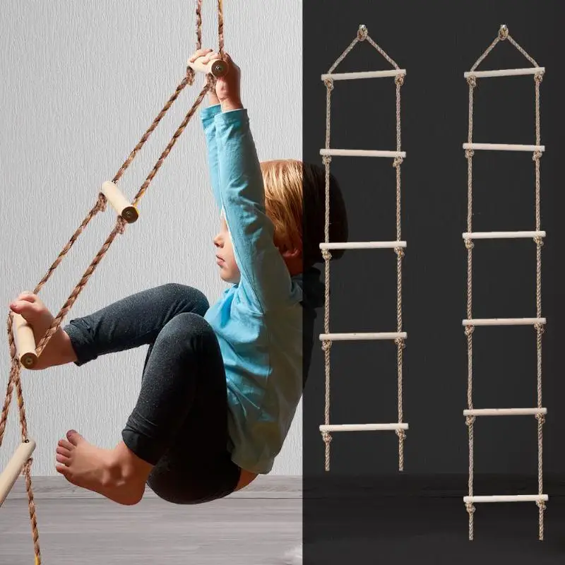 Kids Outdoor Climber - Escada Multi Rungs de Madeira Infantil,