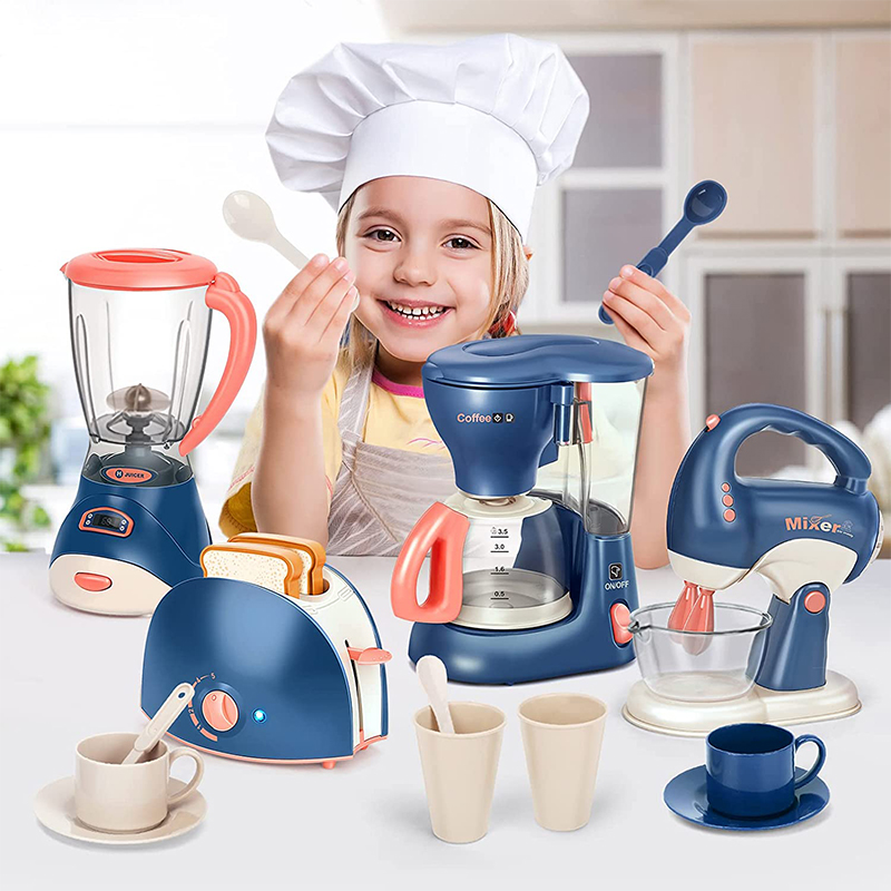 Kids Outdoor Mud Kitchen Accessories - Mini eletrodomésticos brinquedos de cozinha, conjunto
