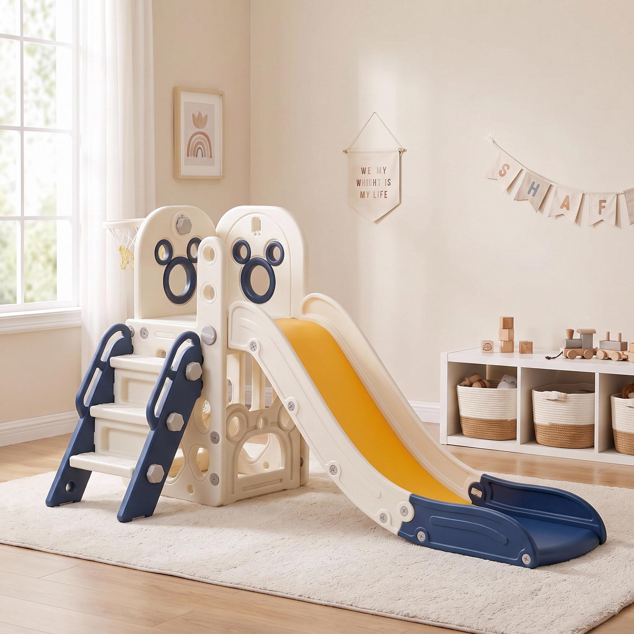 Kids Outdoor Climber - Conjunto de Escorregador 6 em 1