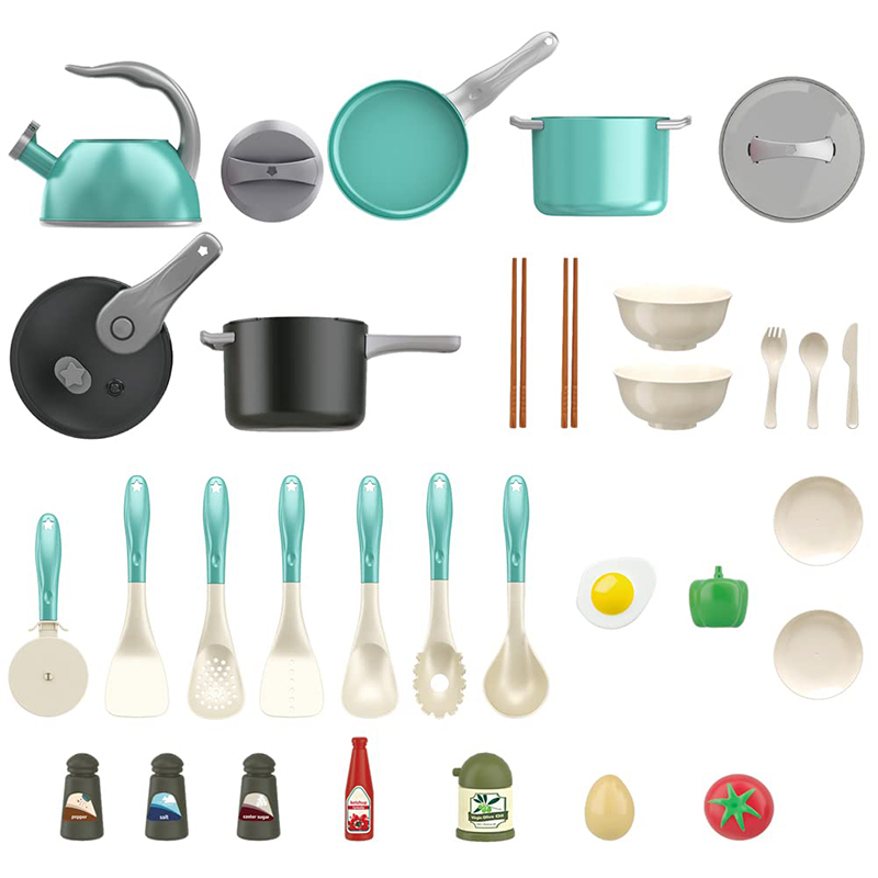 Pretend Cooking Playset com Pl - Kids Outdoor Mud Kitchen Accessories avaliação e preço