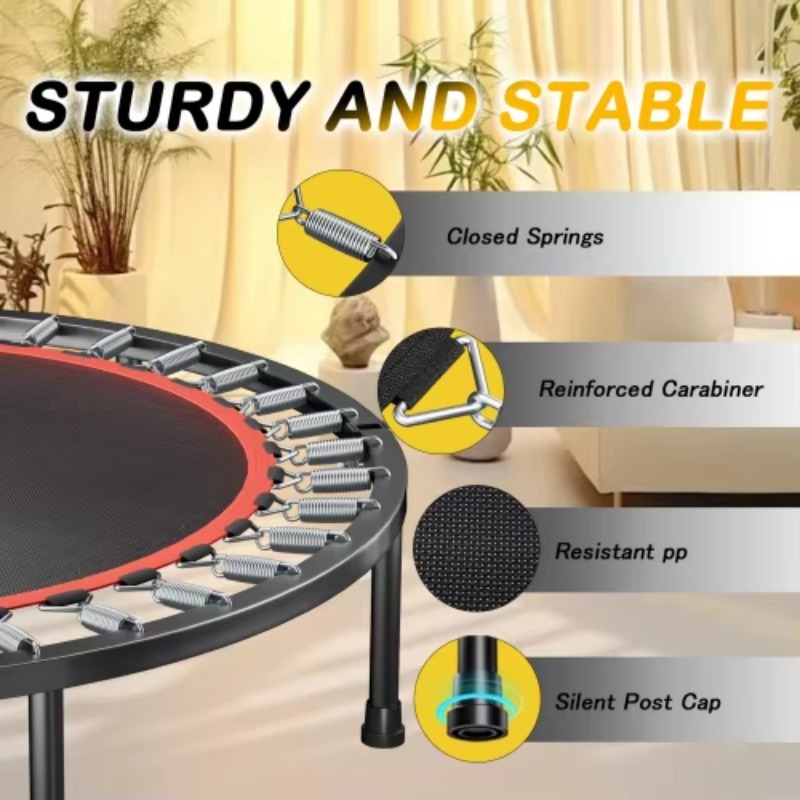 Trampolim dobrável com alça pa - Mini Trampoline Spring avaliação e preço