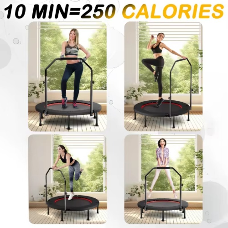Trampolim dobrável com alça pa - Mini Trampoline Spring avaliação e preço