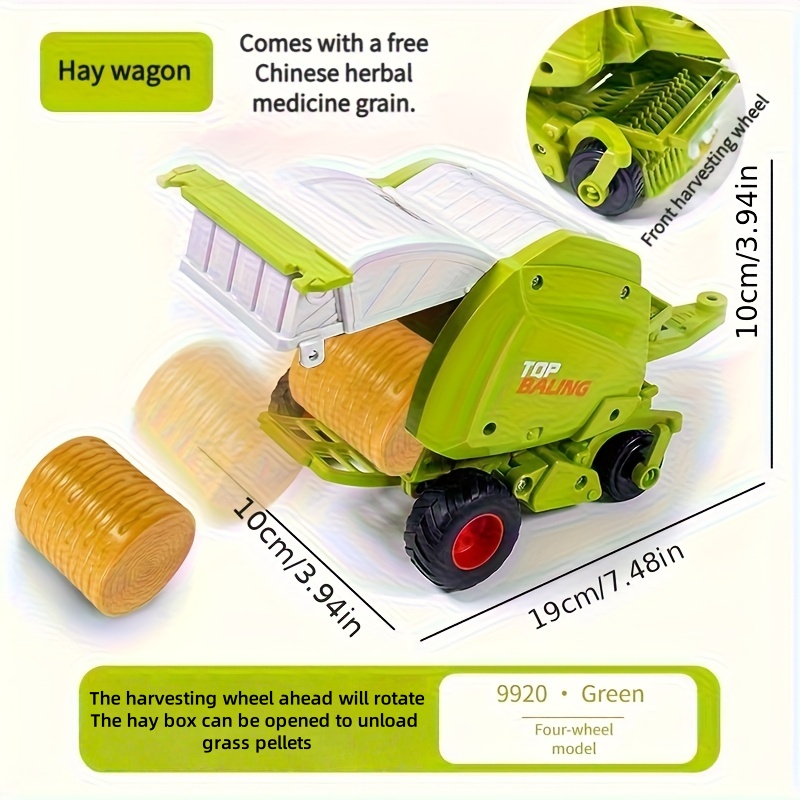 Trator de Fazenda Inercial 1:2 - Kids Outdoor Play avaliação e preço