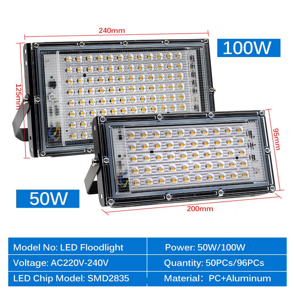 Holofote led 50w 100w ip65 à p - Balance Beam Outdoor avaliação e preço