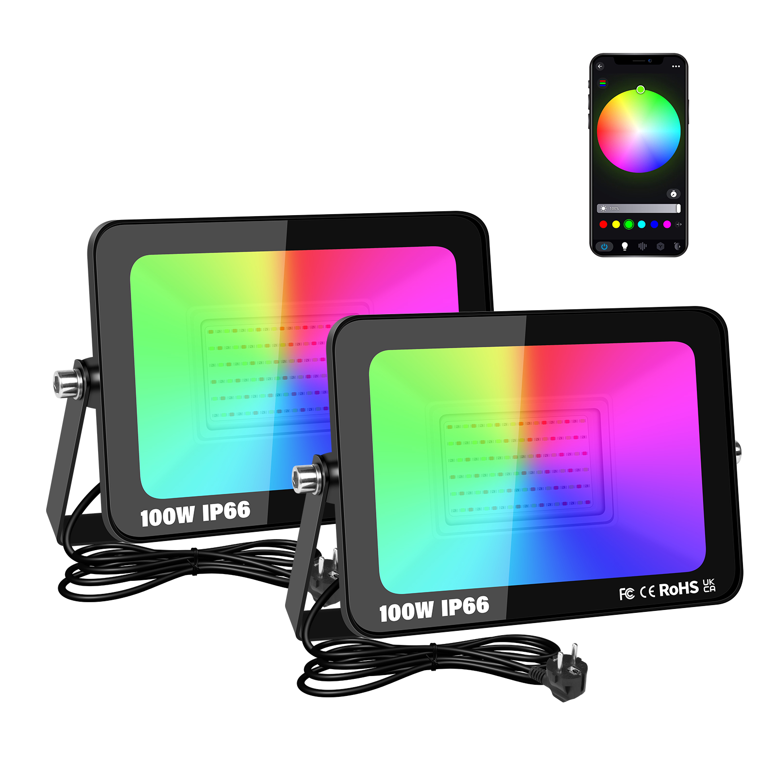 SKYWORLD APP RGB Holofote inte - Balance Beam Outdoor avaliação e preço