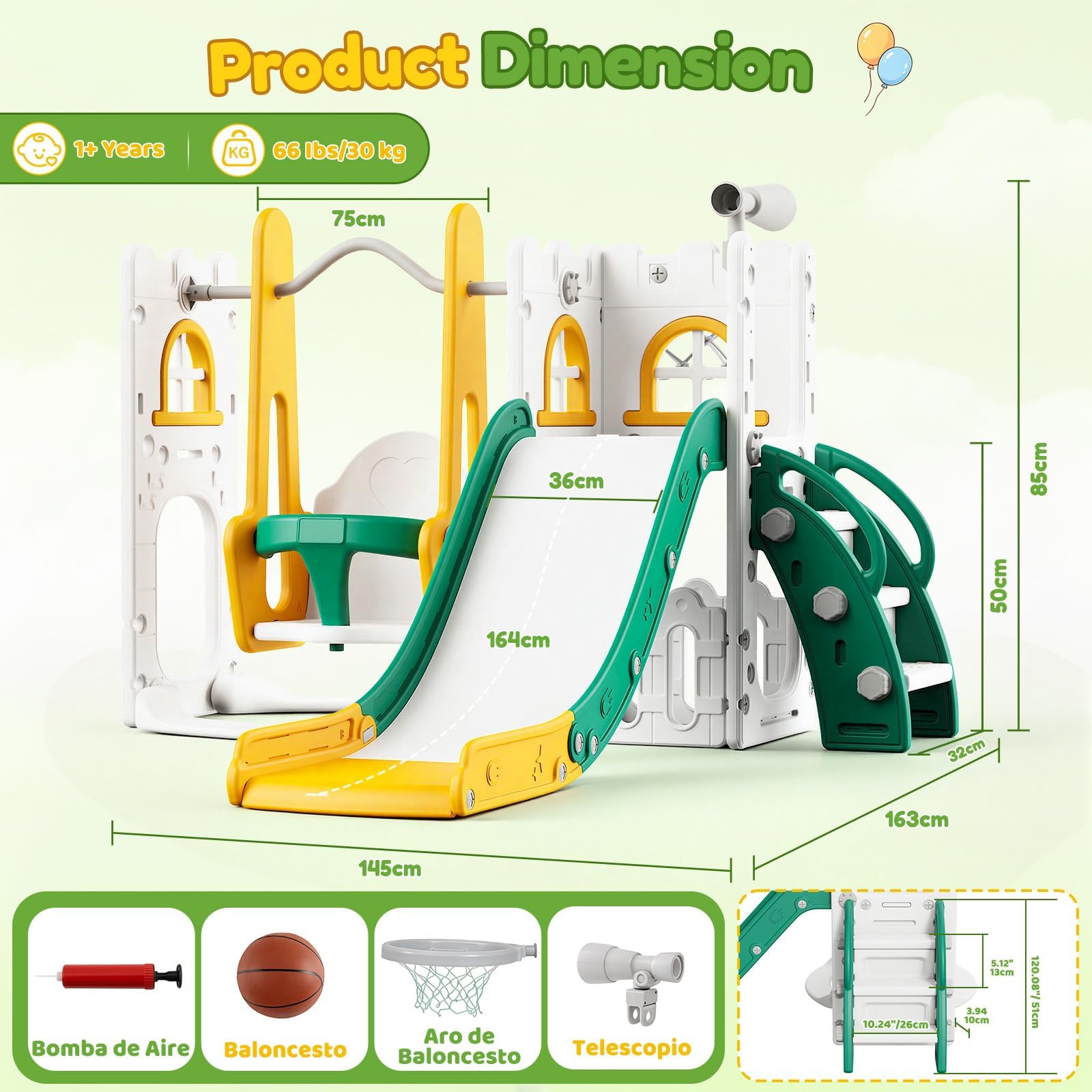 Conjunto de Escorregador e Bal - Kids Outdoor Climber avaliação e preço
