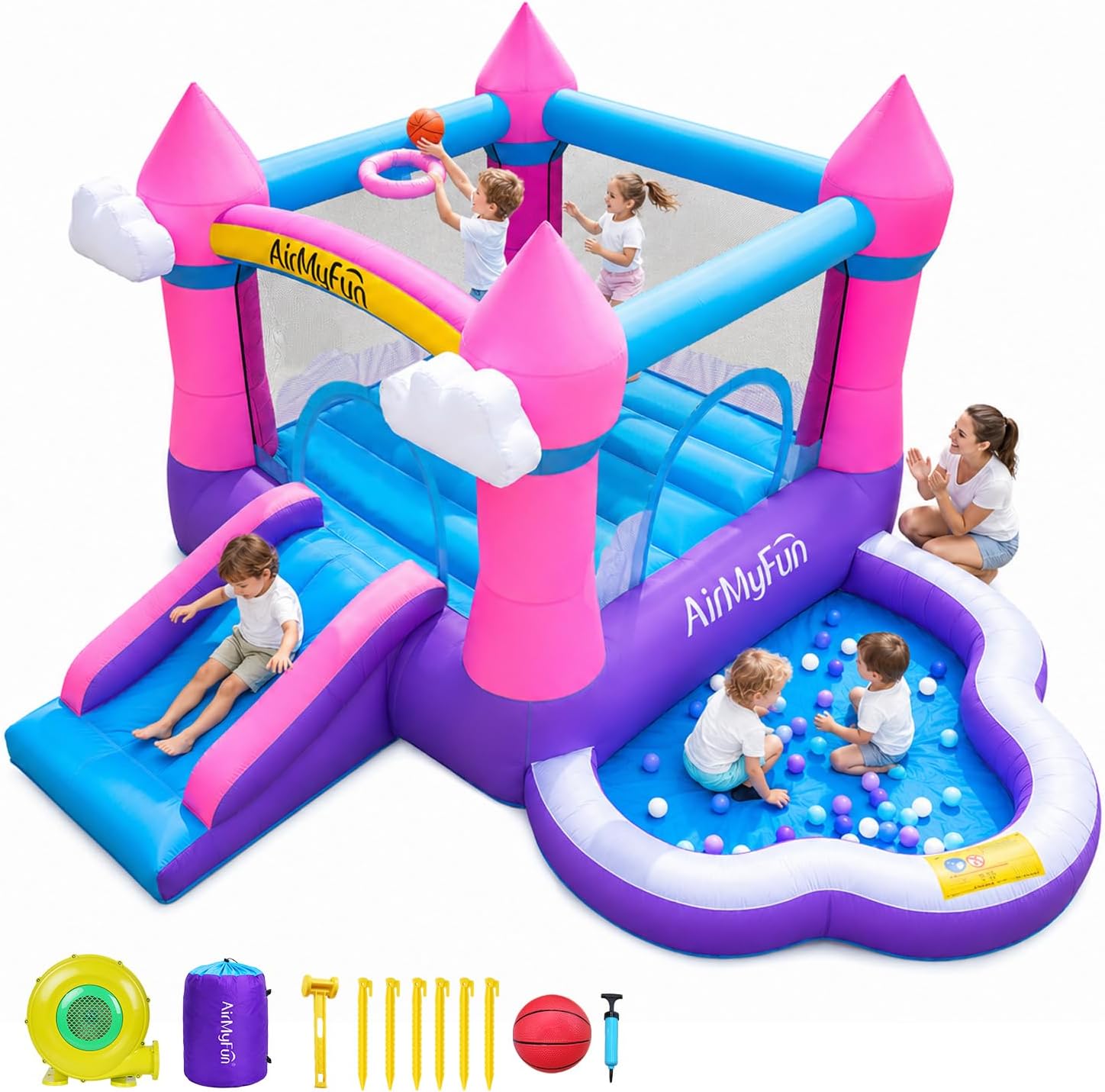 Castelo Inflável Rosa para Cri - Kids Outdoor Water avaliação e preço
