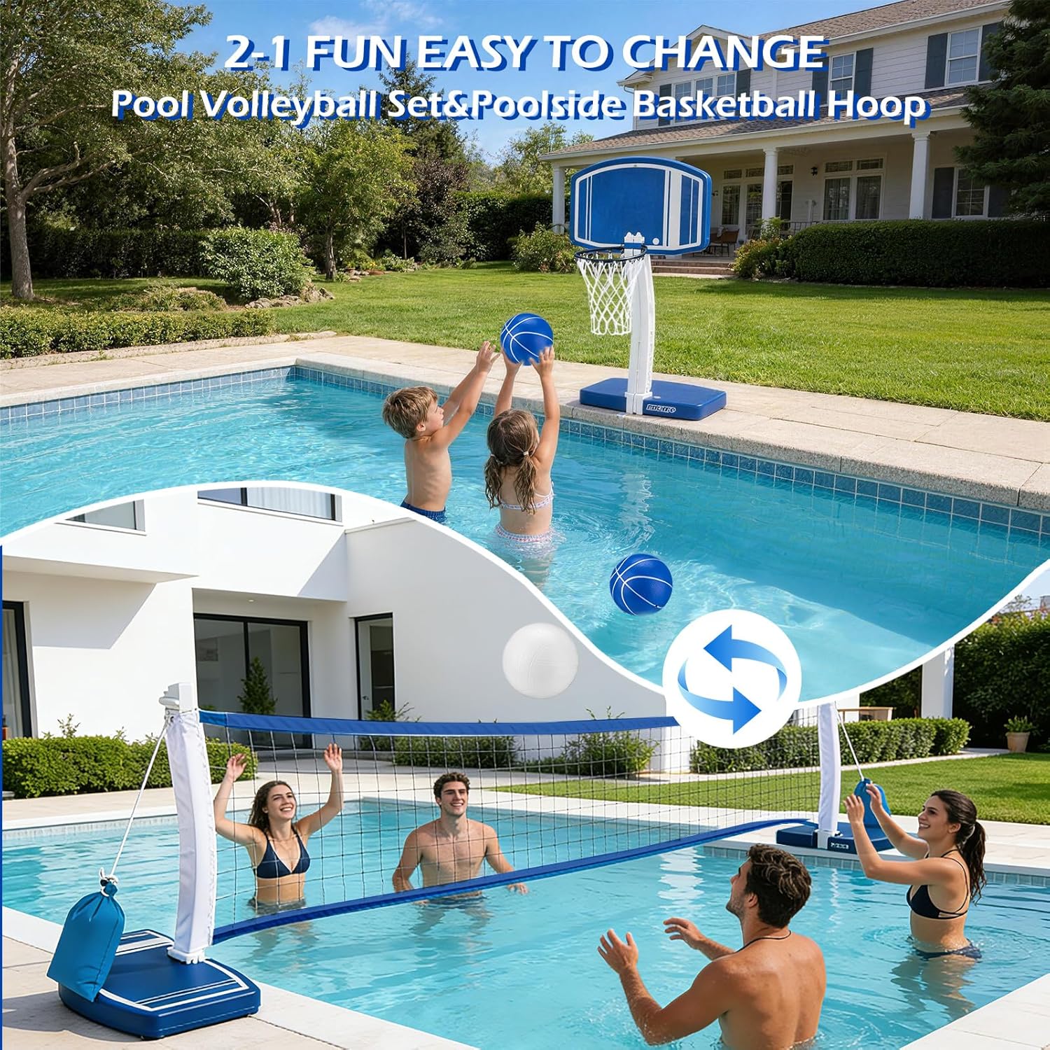 Aro de Basquete e Rede de Vôle - Kids Outdoor Water avaliação e preço