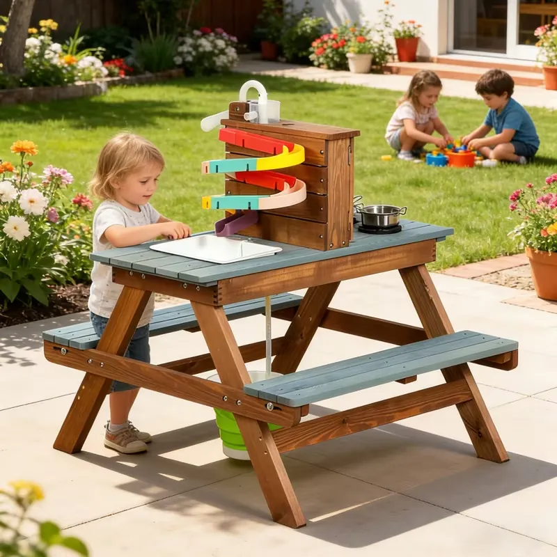 Conjunto de Mesa de Piquenique - Kids Outdoor Mud Table avaliação e preço