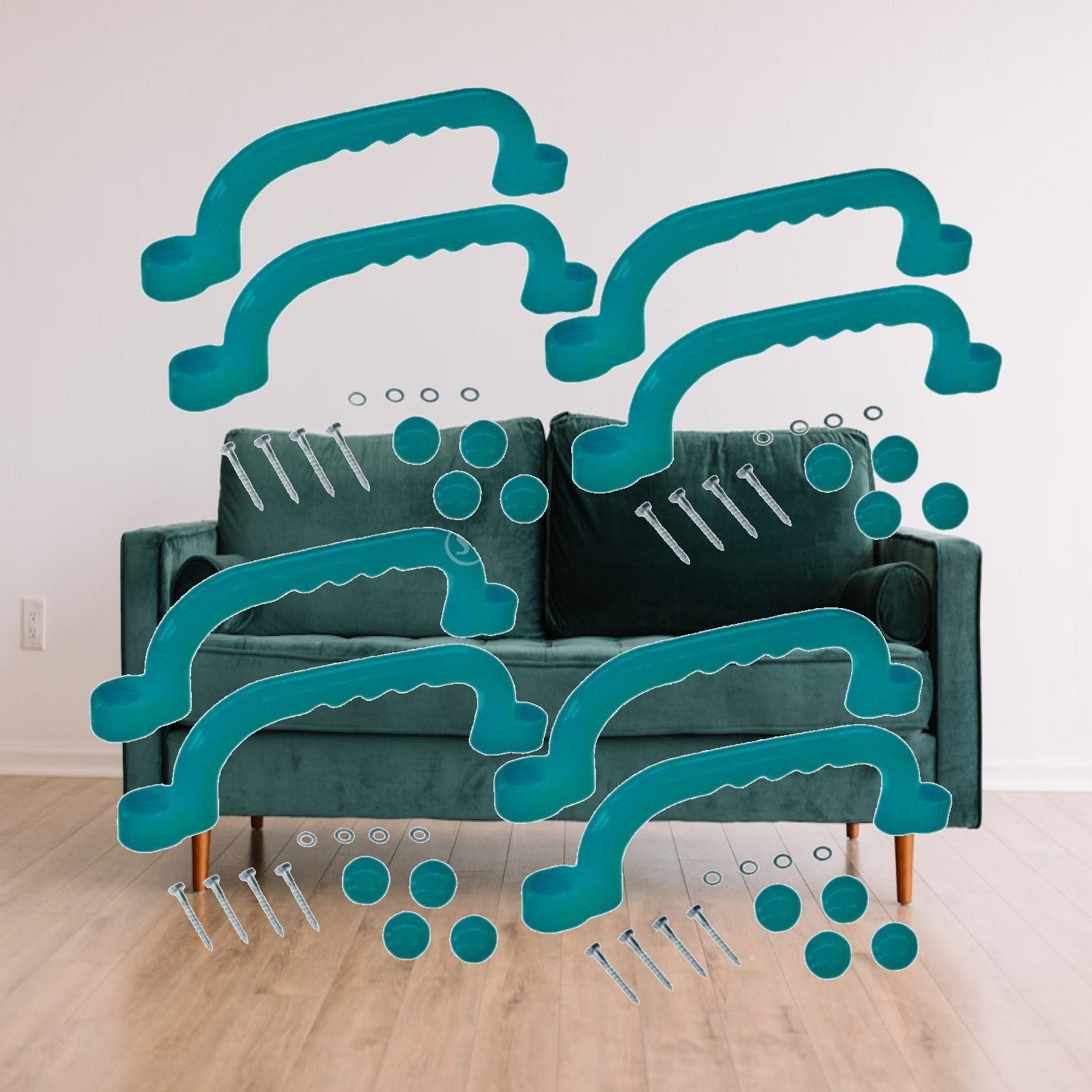 8 Peças de Alças para Escalada - Kids Outdoor House Accessories avaliação e preço