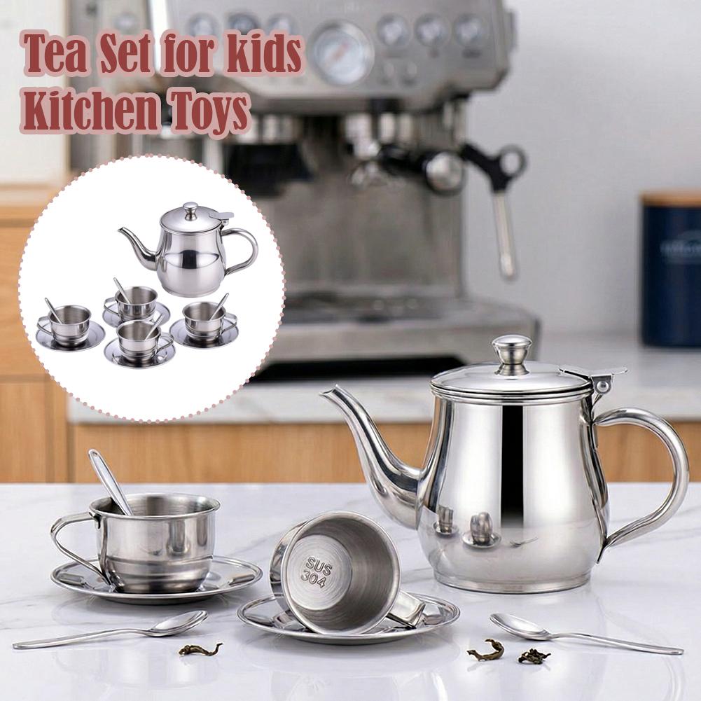 Conjunto de Chá Infantil em Aç - Kids Outdoor Mud Kitchen Accessories avaliação e preço